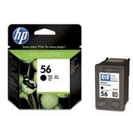 Hewlett Packard (HP) HP 56 Juodas rašalo kasetė, 450 puslapių, skirta HP DeskJet 450, 5652, 5150, 5850, 7150, Officejet 6110