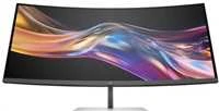 HP 738pu serijos 7 Pro lenktas TB4 įkrovimo monitorius - 37.5" 3840x1600 WQHD+ 400 nitų 60Hz AG, lenktas, IPS Juodas HDR 400, USB-C (100W/65W/15W)/HDMI/ DP Daisy-Chain, 5x USB-A, garsiakalbiai, RJ-45 LAN, reguliuojamo aukščio / pakreipimo / pasukimo, 3 metai (Z38c)