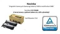 Hewlett Packard (HP) Samsung Dviguba pakuotė CLT-P404B/ELS (SU364A), juoda kasetė