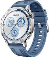 Išmanusis laikrodis Huawei Watch GT 5 Pro Active (42 mm), Sidabrinės spalvos korpusas su baltos spalvos dirželiu