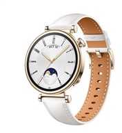 HUAWEI WATCH GT4 41mm Gold White Leather Armband