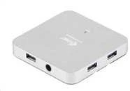 I-tec Metal U3HUBMETAL4 sąsajos šakotuvas USB 3.2 Gen 1 (3.1 Gen 1) Type-A 5000 Mbit/ai Sidabras