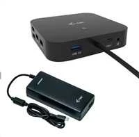 I-TEC USB-C Dual Ekranas MST DS 1x DP 1x HDMI 1xGLAN 3xUSB 3.0 2xUSB 2.0 1xUSB-C-Datei 1xGarso / mikrofono lizdas 1x100W USB-C PD + įkroviklis 112W