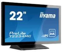 Iiyama 21,5 colių PCAP 10pt jutiklinio ekrano monitorius su IPS skydelio technologija, nuo krašto iki krašto stiklo ir pirštų atspaudų apsaugančia danga