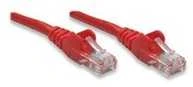 Intracom INTELLINET tinklo kabelis Cat5e U/UTP 5.0m 14ft. Raudona RJ-45 Vyriški / RJ-45 Vyriški Paauksuoti kontaktai.