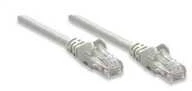 Intracom INTELLINET tinklo kabelis Cat5e U/UTP 5.0m 14ft. Pilki RJ-45 Vyriški / RJ-45 Vyriški Paauksuoti kontaktai.