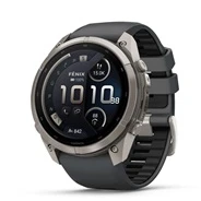 „Garmin fenix 9 Pro“ išmanusis laikrodis, „inReach“, 47 mm, titano korpusas su grafito ir juodos spalvos silikonine apyranke