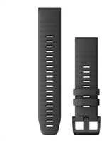 Garmin QuickFit 22 mm silikoninis laikrodžio dirželis, Juodas