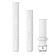 Išmaniojo laikrodžio Garmin greitai atsegamas, silikoninis dirželis, Baltos spalvos, 18mm