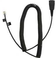 Jabra Kabelunterteil QD auf RJ10 (Regel-Belegung, 2 m, spiral)