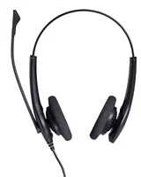 Jabra Biz 1500 Duo Laidinės ausinės, USB-A, Juoda