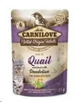 Carni Love Carnilove konservai katėms maiš. Quail Dandelion for sterilized 85g