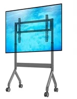 Laikiklis Fiber Mount Cabletech P150 - Elektrinis televizoriaus vežimėlio mobilus stovas LCD LED televizoriams 50"-90" VESA