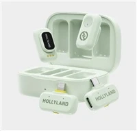 Hollyland - LARK A1 mikrofonai su USB-C+ Lightning - Mint Žalias