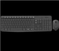 Belaidis klaviatūros ir pelės rinkinys Logitech MK235, US išdėstymas