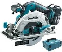 Makita DHS680RTJ Akumuliatorinis diskinis pjūklas, 18 V, 2x 5,0 Ah Li-ion, 57 mm, ø165x20mm 24T, 3,3kg, MAKPACK