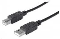 StarTech Kabelis USB Manhattan USB-A - 0.5 m Juodas (374507)