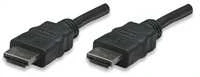 Manhattan 322539 HDMI kabelis 10 m HDMI A tipo (standartinis) Juoda