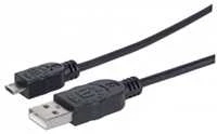 StarTech Manhattan didelės spartos USB įrenginio laidas USB kabelis 0,5 m USB A Micro-USB B Juoda