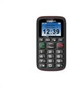 Mobilusis telefonas GSM MAXCOM MM 428 L juodos spalvos-raudonos spalvos