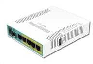 Mikrotik Laidinis Ethernet maršrutizatorius RB960PGS, hEX PoE, CPU 800MHz, 128MB RAM, 16MB, 1xSFP, 5xGigabit LAN, 1xUSB, Maitinimo išvestis 2-5 jungtyse, Srovė: 1A maks. vienam prievadui; 2A maks. bendra, RouterOS L4 | MikroTik | hEX PoE maršrutizatorius | RB960PGS | Nėra „Wi-Fi“ | 10/100/1000 Mbit/s | Ethernet LAN (RJ-45) jungtys 5 | Tinklo palaikymas: Ne | MU-MiMO: Ne | Nėra mobiliojo plačiajuosčio ryšio | 1xUSB | 12 mėn.