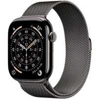 Išmanusis laikrodis Apple Watch Series 11 GPS + Cellular 46 mm šiferio titano korpusas su šiferio Milanese kilpele – S/M