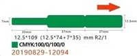 Terminės etiketės Niimbot 12.5x74+35, 65 vnt (žalia)