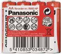 Panasonic AA baterijų pakuotė su brūkšniniu kodu