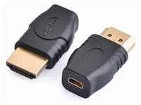 PremiumCord AV adapterio mikro adapteris HDMI D tipo lizdas – HDMI A tipo vyriškas adapteris
