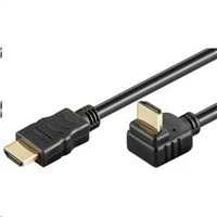 HDMI laidas su kampine jungtimi
