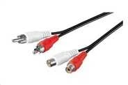 Kabelis PremiumCord RCA (Cinch) x2 - RCA (Cinch) x2 2m juoda (kjackcmf2-2)