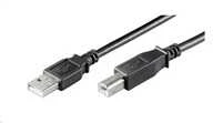Kabelis USB PremiumCord USB-A - USB-B 3 m Juodas (ku2ab3bk)