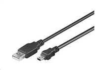 Kabelis USB PremiumCord USB-A - miniUSB Juodas (ku2m02a)