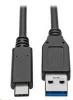 „PremiumCord“ kabelis USB-C – USB 3.0 A (2 kartos USB 3.2, 3A, 10 Gbit/s) 0,15 m