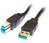 PremiumCord USB-A – USB-B USB laidas 5 m juodas (ku3ab5bk)
