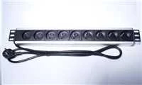 PremiumCord do 19'' rack 1.5U, 9x230V, 2m kabelis