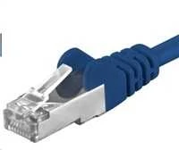 PremiumCord PREMIUMCORD Patch kabelis CAT6a S-FTP, RJ45-RJ45, AWG 26/7 1m modrá