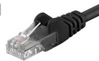 PremiumCord PREMIUMCORD Patch kabelis UTP RJ45-RJ45 CAT5e 0,25m juoda