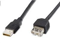 Kabelis USB PremiumCord USB-A - USB-A 5 m Juodas (kupaa5bk)
