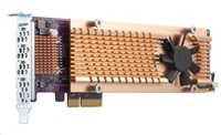 „Qnap QM2-4P-384“, PCIe SSD išplėtimo plokštė, 4 x M.2 2280 M.2 PCIe (3 kartos x4), žemo profilio / viso aukščio laikiklis