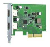 QNAP USB 3.2 Gen 2 dviejų prievadų PCIe išplėtimo plokštė