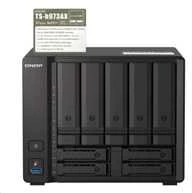 Serveris Qnap Systems QNAP 9 skyrių NAS AMD Ryzen V1500B 32GB DDR4 SODIMM 5x2.5in/3.5in SATA 6Gbps + 2x2.5in U.2 NVMe PCIe Gen3 x4