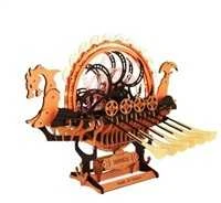 Robotime 3D medinis mechaninis konstruktorius Viking Dragon Ship