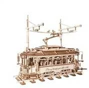 Robotime 3D medinis mechaninis konstruktorius MIESTO TRAMVAJUS
