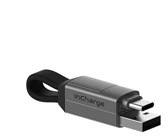 Kabelių rinkinys-raktų pakabukas Rolling Square inCharge® 6 USB-C/Lightning/Micro USB, 6cm/ 6770055