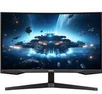 Samsung G55C kompiuterio monitorius 68,6 cm (27″) 2560 x 1440 pikseliai Wide Quad HD LED Juoda