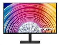 Monitorius „Samsung S32A600“ 32 colių berėmis ekranas, 16:9, 2560x1440, VA, 4 ms, HDR10, HAS / Pasukamas / Pakreipiamas, 130 mm, HDMI / DP, USB3.0 šakotuvas, VESA 100