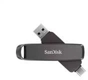 „SanDisk Extreme PRO Dual Drive 512GB“, metalinis dvigubas diskas, 1000/900 MB/s, USB C + A tipo
