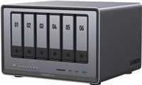 Serveris Serwer plików Ugreen NASync DXP6800 Pro 6-dyskowy 8GB DDR5 Intel i5-1235U 2x 10GbE 8K HDMI SD 4.0 Juodas (DXP6800 PRO)