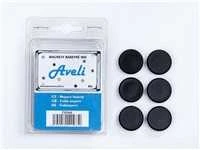 Aveli magnet set, 6pcs, juodas